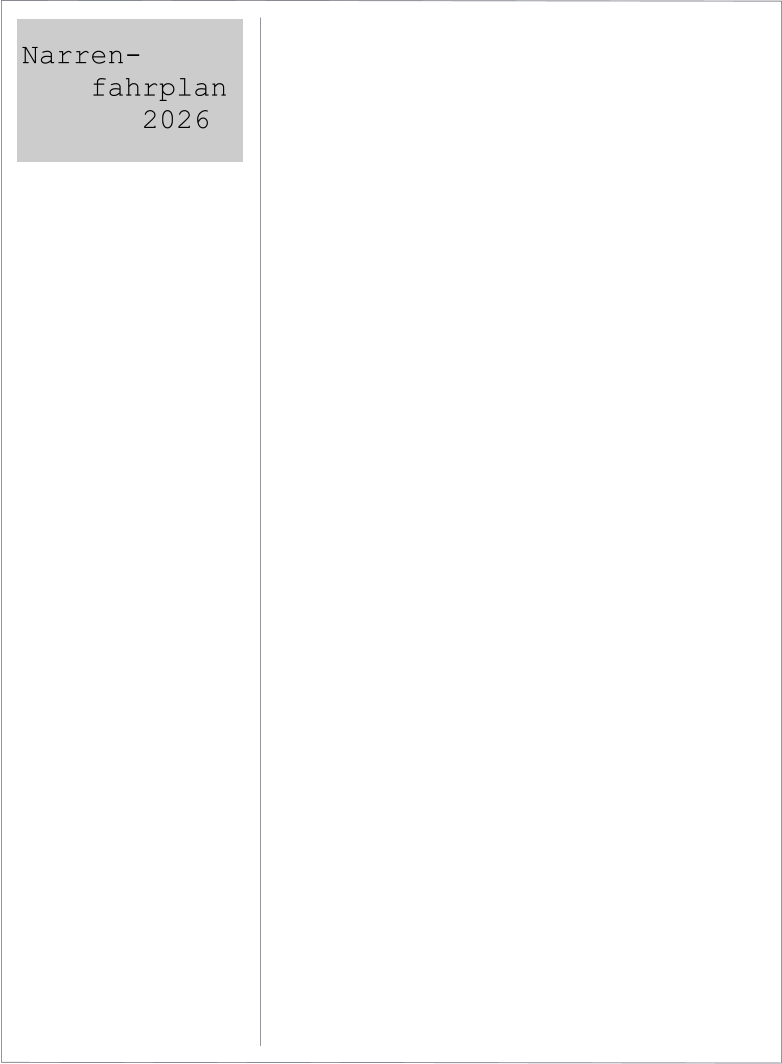 Narren-     fahrplan        2026